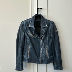 EUC Mauritius Leather “Peace” Jacket (sz M)